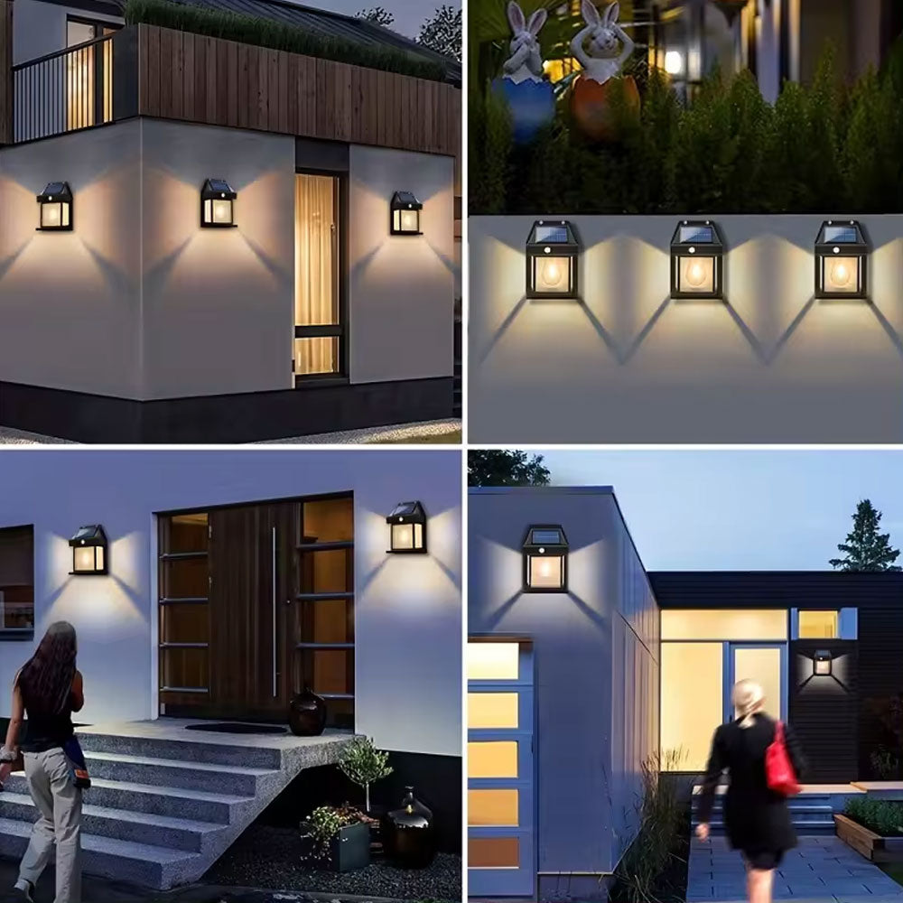 Luminária Arandela Recarregável Solar Com Sensor KR502
