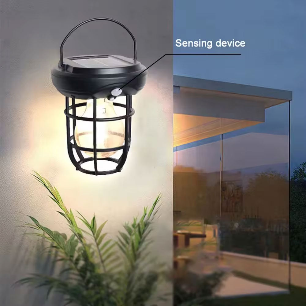 Luminária Lampião Recarregável Solar Com Sensor KR501