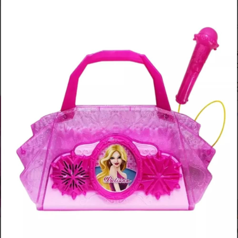 Bolsa Com Microfone Infantil Som Luzes Conecta Celular