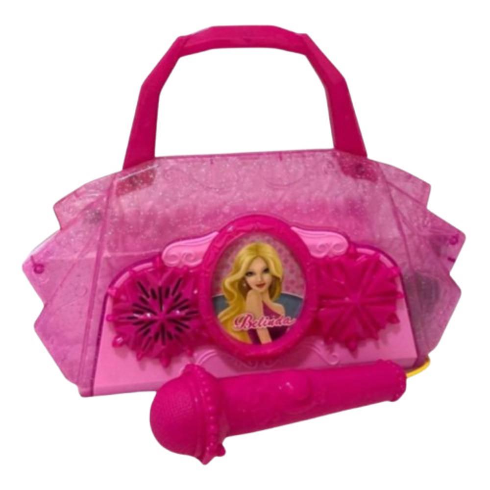 Bolsa Com Microfone Infantil Som Luzes Conecta Celular