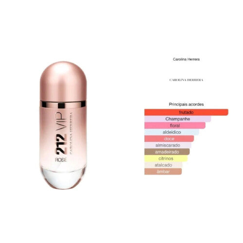 Perfume Carolina Herrera 212 Vip Rose 80ml Selo Adipec Original