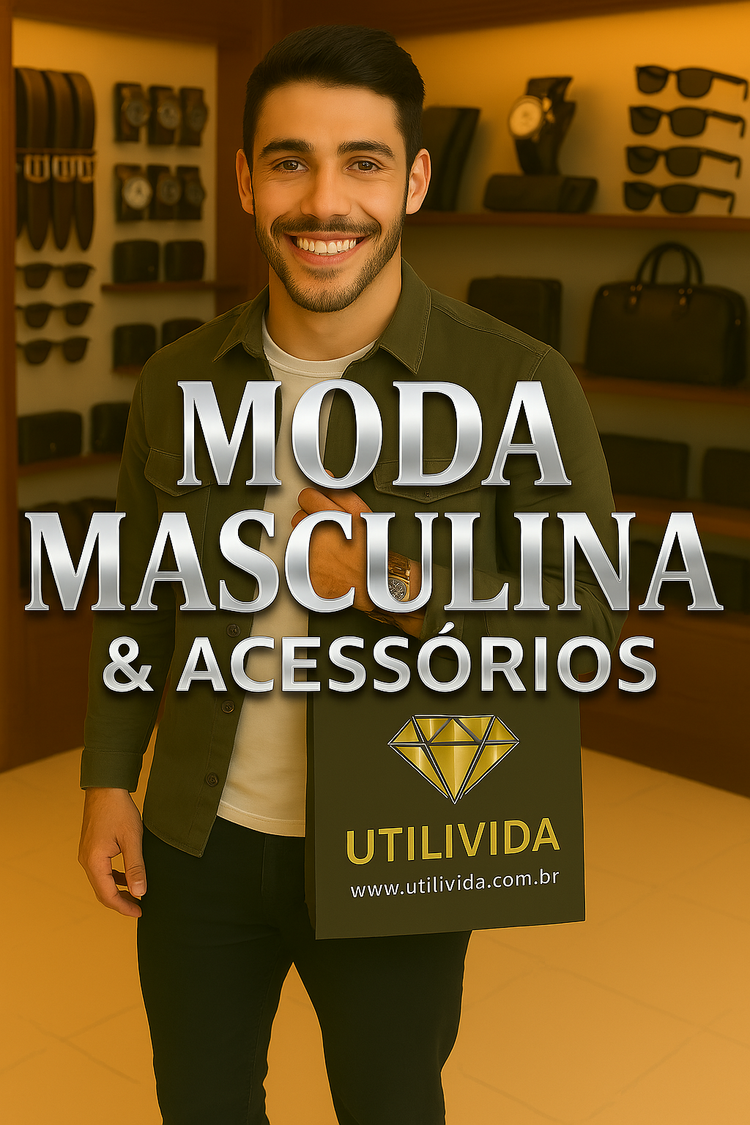 Moda masculina e acessórios