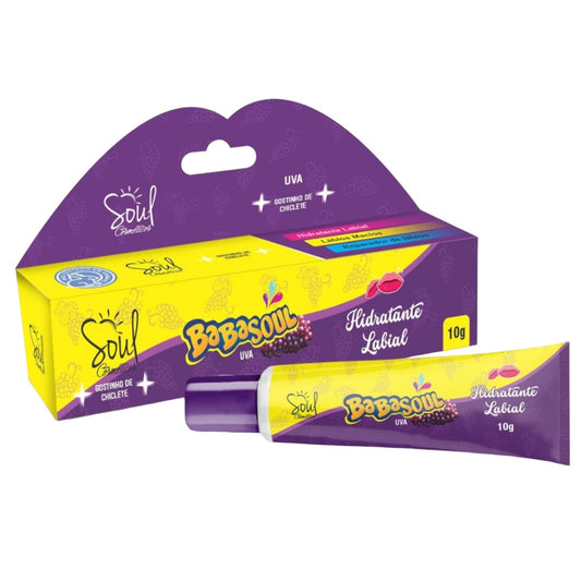 Hidratante Labial Gostinho de Chiclete Uva Babasoul Soul Cosméticos