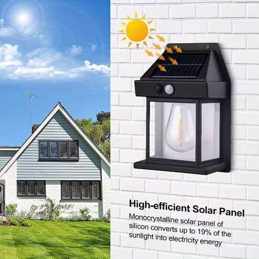 Luminária Arandela Recarregável Solar Com Sensor KR502