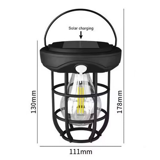 Luminária Lampião Recarregável Solar Com Sensor KR501