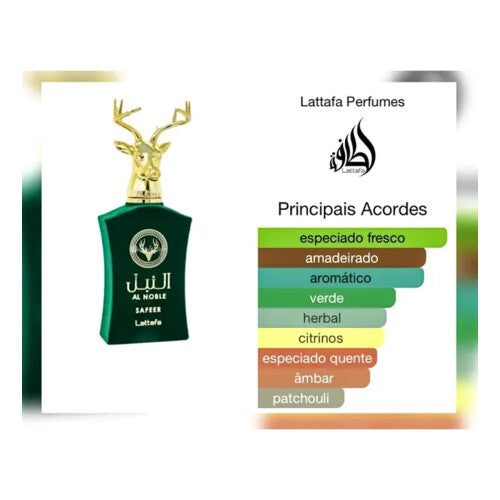 Al Noble Safeer Lattafa Eau de Parfum | Perfume Masculino 100ml