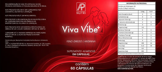 LIBIDO - Viva Vibe + (60 Cápsulas) - 1 UNIDADE