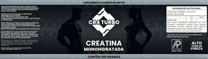 CREATINA - CR4 Turbo Creatina Monohidratada - 1 UNIDADE